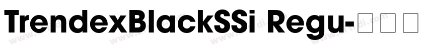 TrendexBlackSSi Regu字体转换